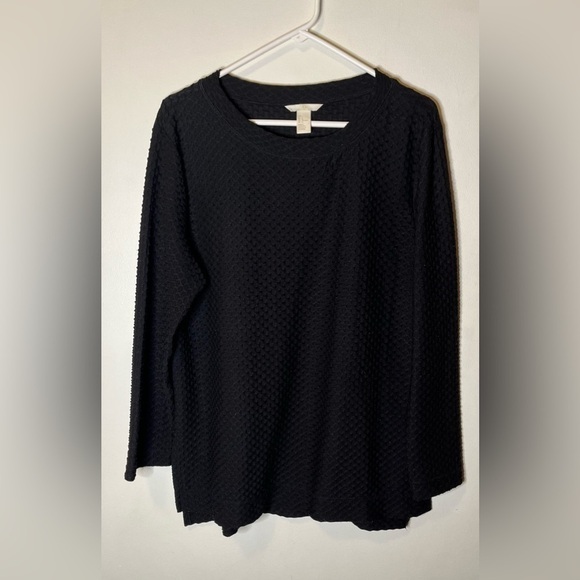 Women’s long sleeve textured top size L - Picture 1 of 3